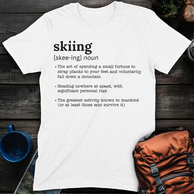 Skiing Defined T-shirt Gift For Nature Lovers