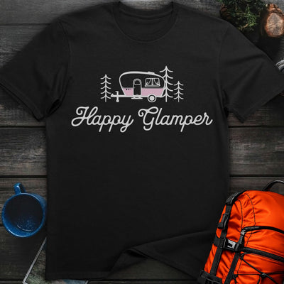 Happy Glamper T-Shirt Gift For Nature Lovers