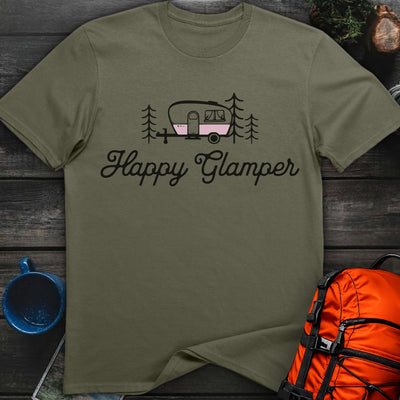 Happy Glamper T-Shirt Gift For Nature Lovers
