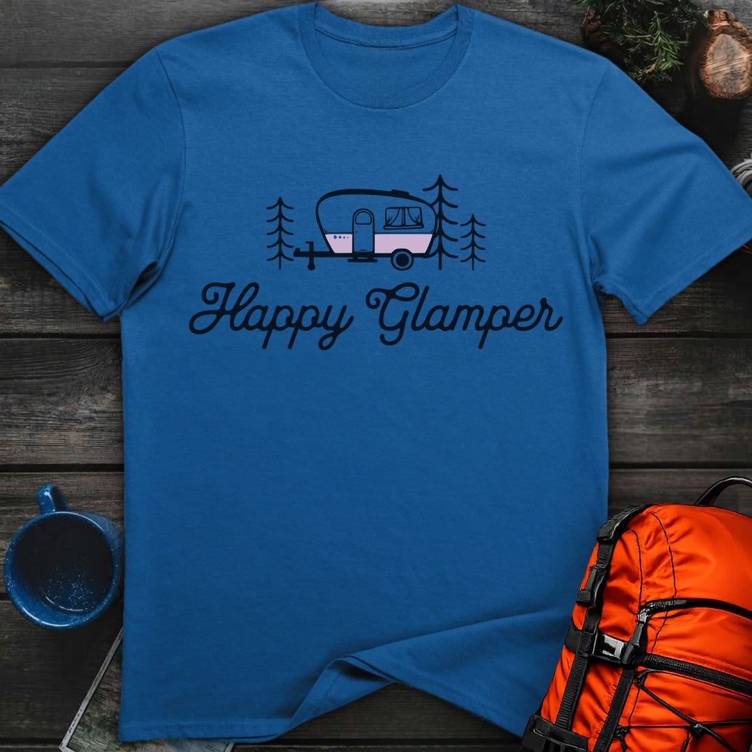 Happy Glamper T-Shirt Gift For Nature Lovers
