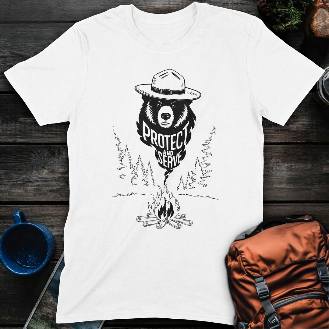 Smokey Protect Serve T-Shirt Gift For Nature Lovers