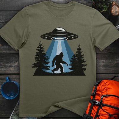 Bigfoot Abduction T-Shirt Gift For Nature Lovers