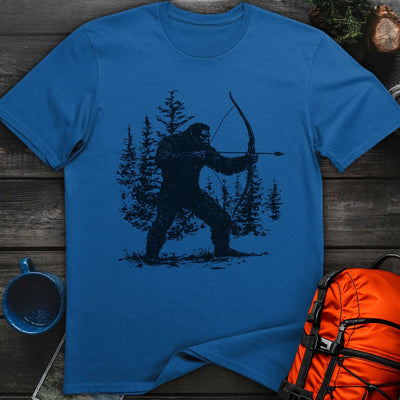 Bigfoot Bow Hunter T-Shirt Gift For Nature Lovers