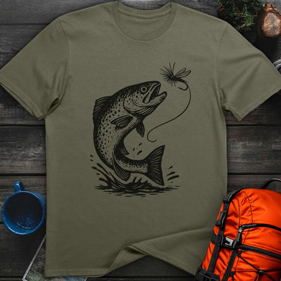 Trout Strike T-Shirt Gift For Nature Lovers