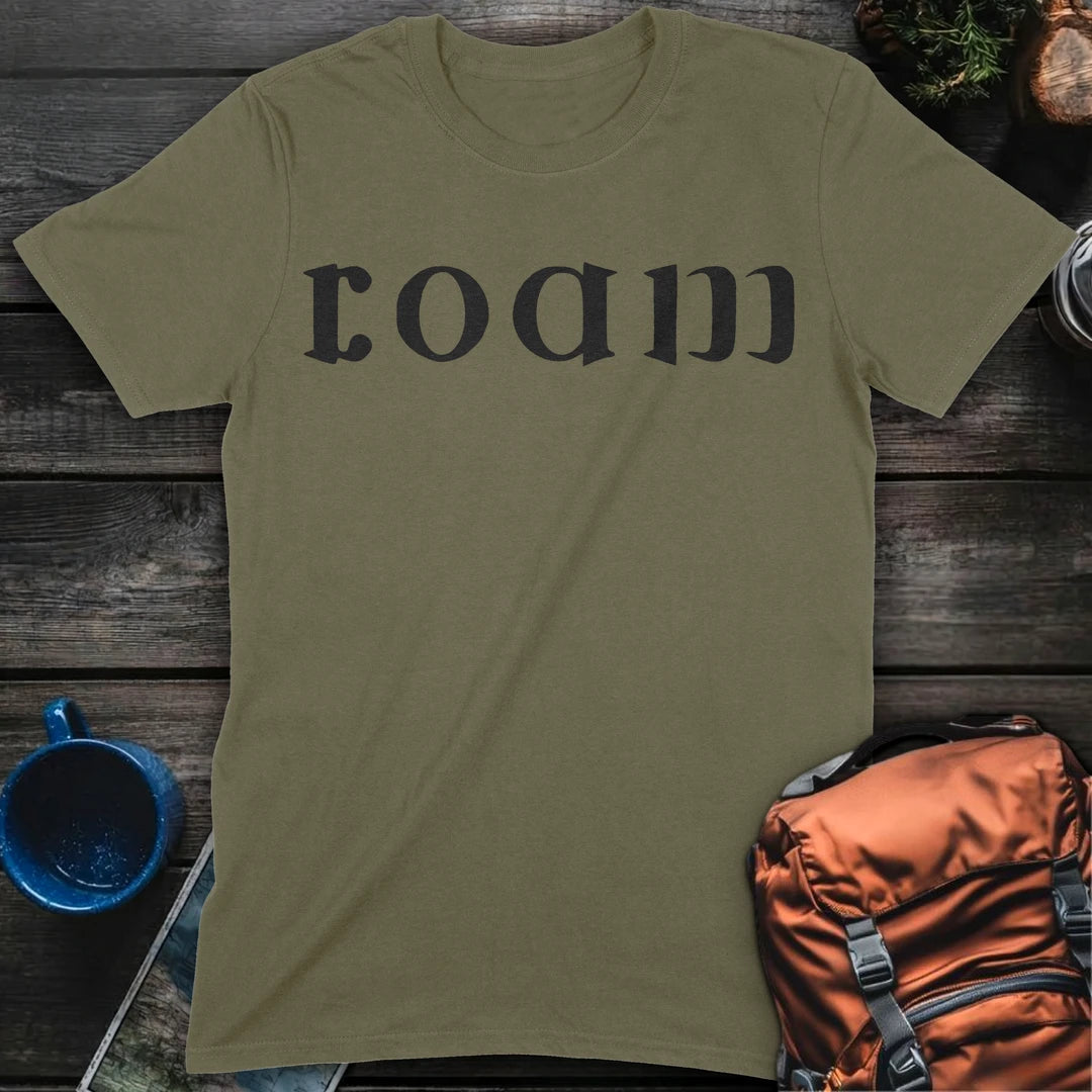 Roam Ambigram T-Shirt Gift For Nature Lovers