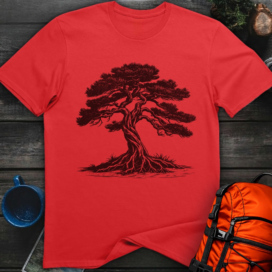 Rustic Twisted Pine T-Shirt Gift For Nature Lovers