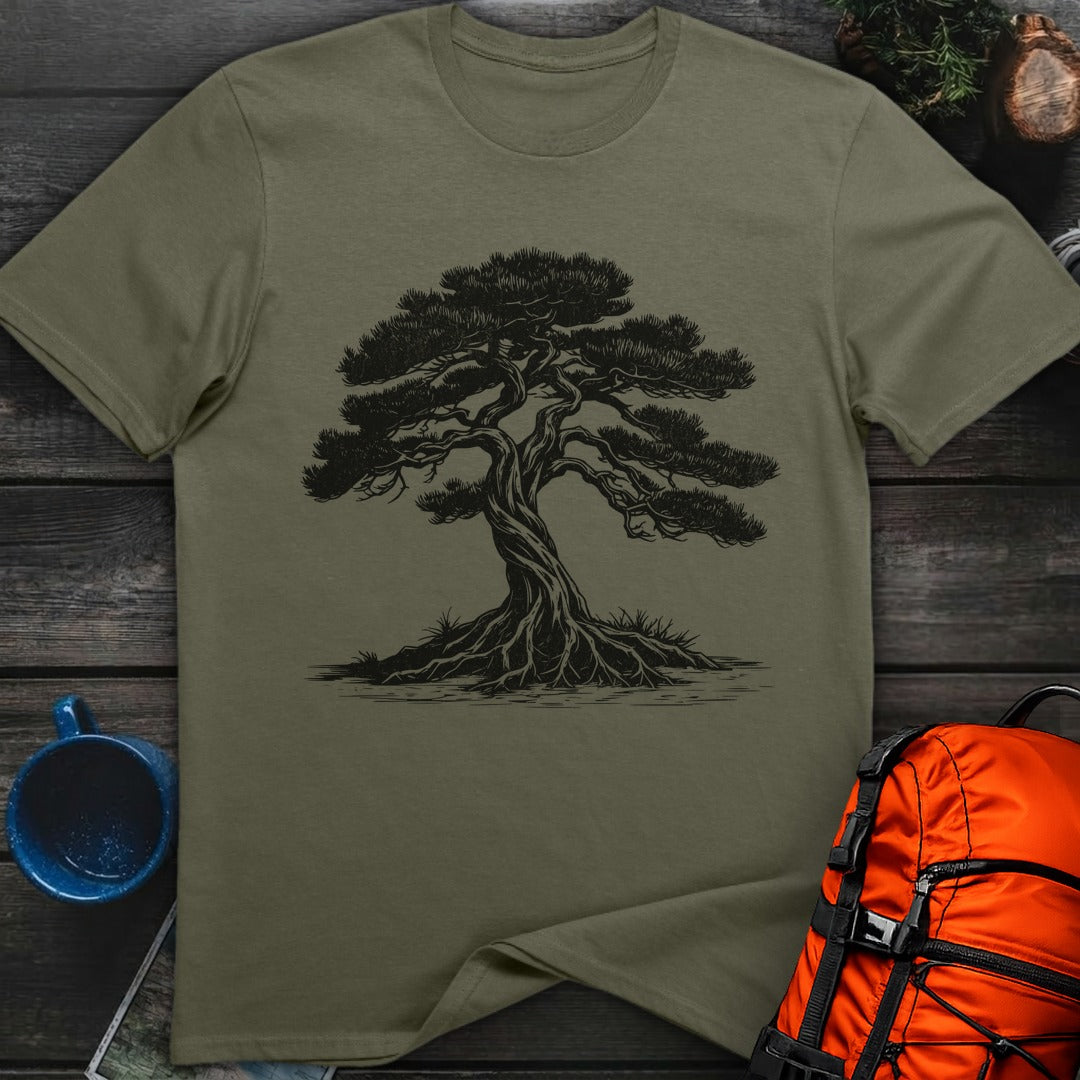 Rustic Twisted Pine T-Shirt Gift For Nature Lovers