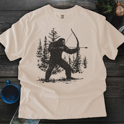 Bigfoot Bow Hunter Premium T-Shirt Gift For Nature Lovers