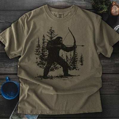 Bigfoot Bow Hunter Premium T-Shirt Gift For Nature Lovers