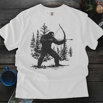 Bigfoot Bow Hunter Premium T-Shirt Gift For Nature Lovers