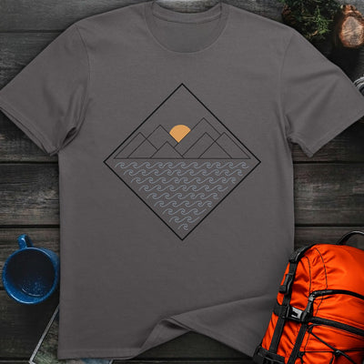 Peaks to Waves T-Shirt Gift For Nature Lovers