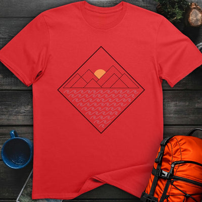 Peaks to Waves T-Shirt Gift For Nature Lovers