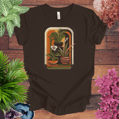 Retro Houseplants Waves T-Shirt Gift For Plant Lover