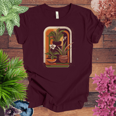 Retro Houseplants Waves T-Shirt Gift For Plant Lover