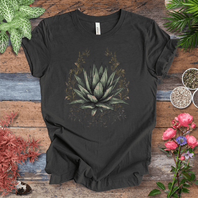 Elegant Agave Frame T-Shirt Gift For Plant Lover