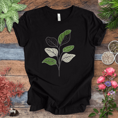 Modern Line Art Fiddle Leaf T-Shirt Gift For Plant Lover