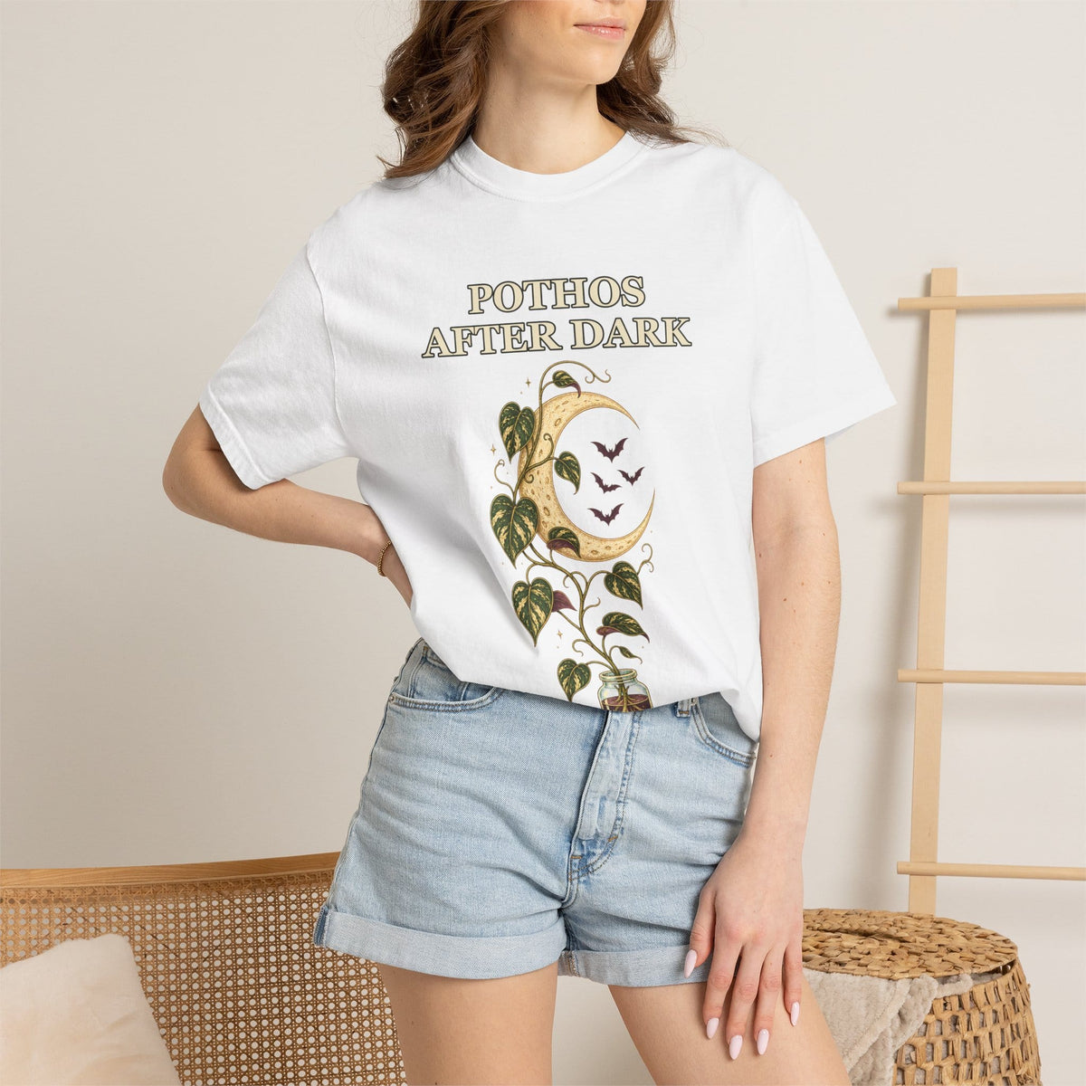 Pothos Halloween Shirt - Gothic Botanical Tee Gift For Plant Lover