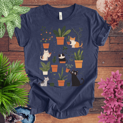 Kittens Tending Their Garden T-Shirt Gift For Plant Lover