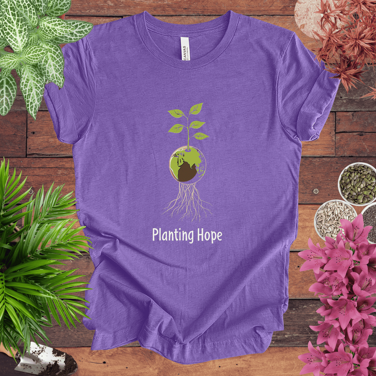 Planting Hope T-Shirt Gift For Plant Lover