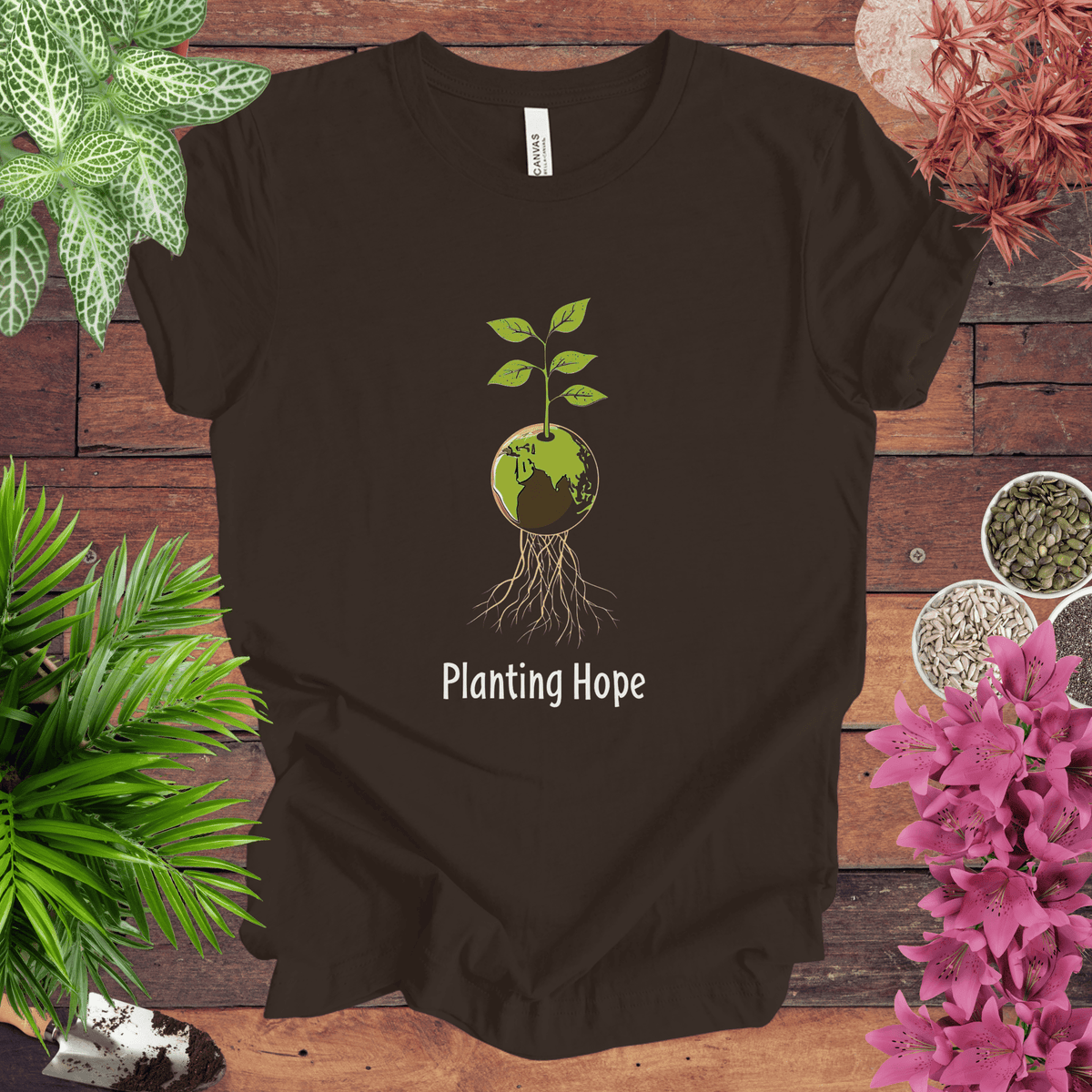 Planting Hope T-Shirt Gift For Plant Lover