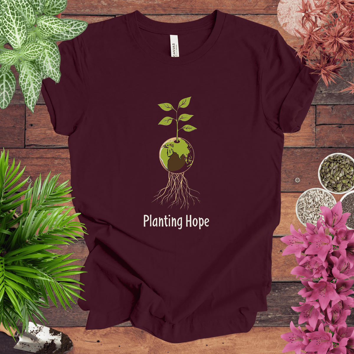 Planting Hope T-Shirt Gift For Plant Lover
