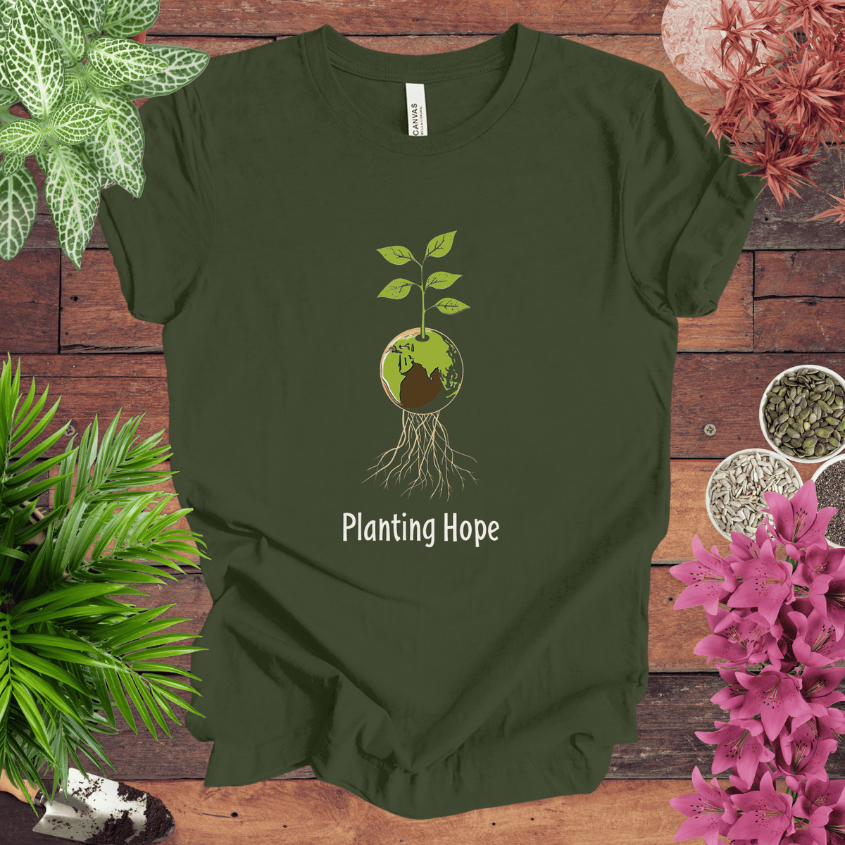 Planting Hope T-Shirt Gift For Plant Lover