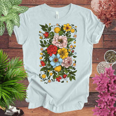 Bold Floral Citrus T-Shirt Gift For Plant Lover