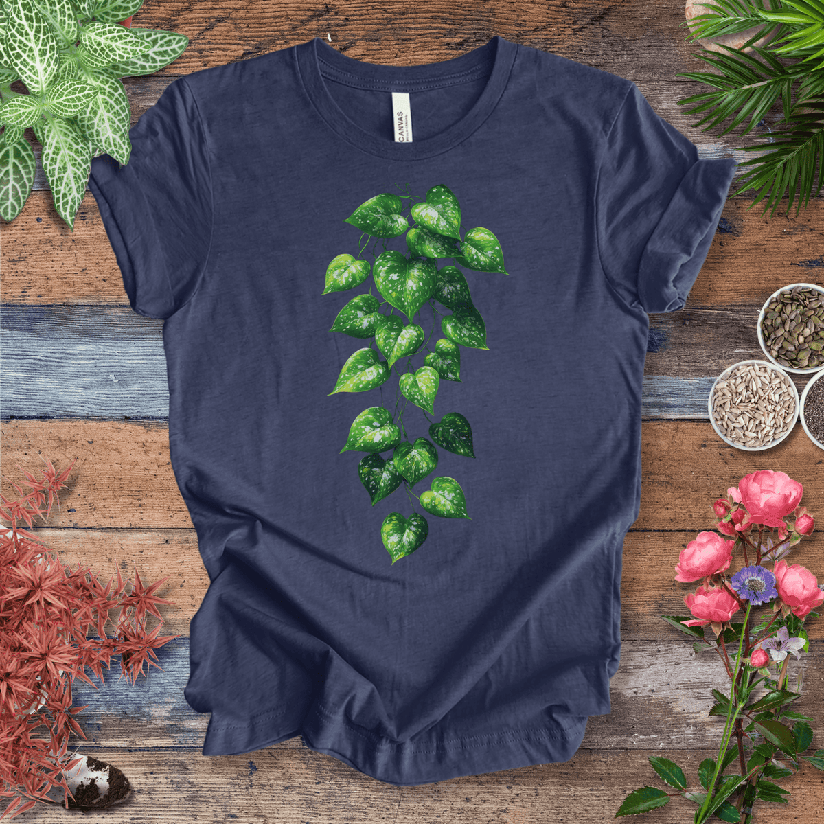 Cascading Ivy Leaf T-Shirt Gift For Plant Lover