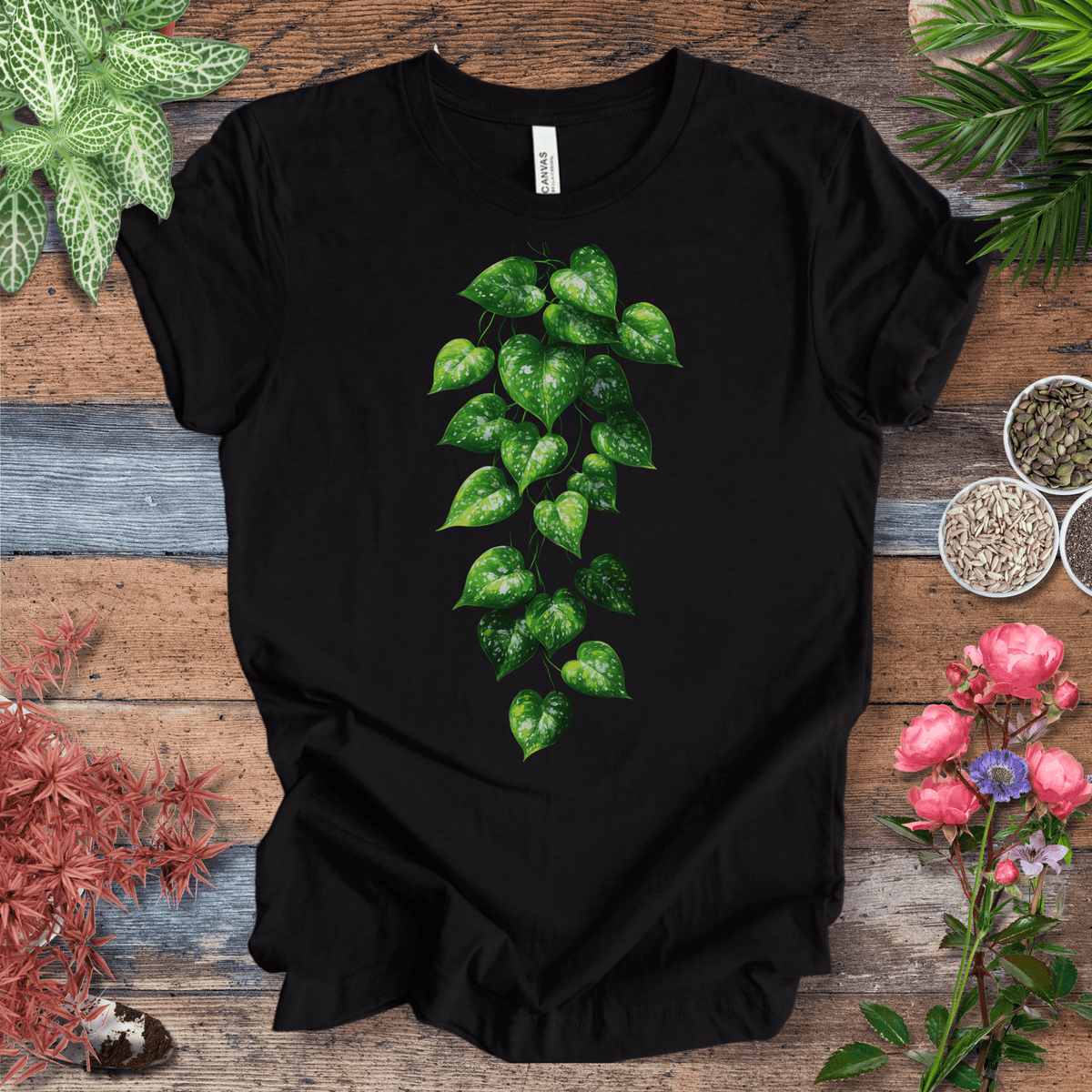 Cascading Ivy Leaf T-Shirt Gift For Plant Lover