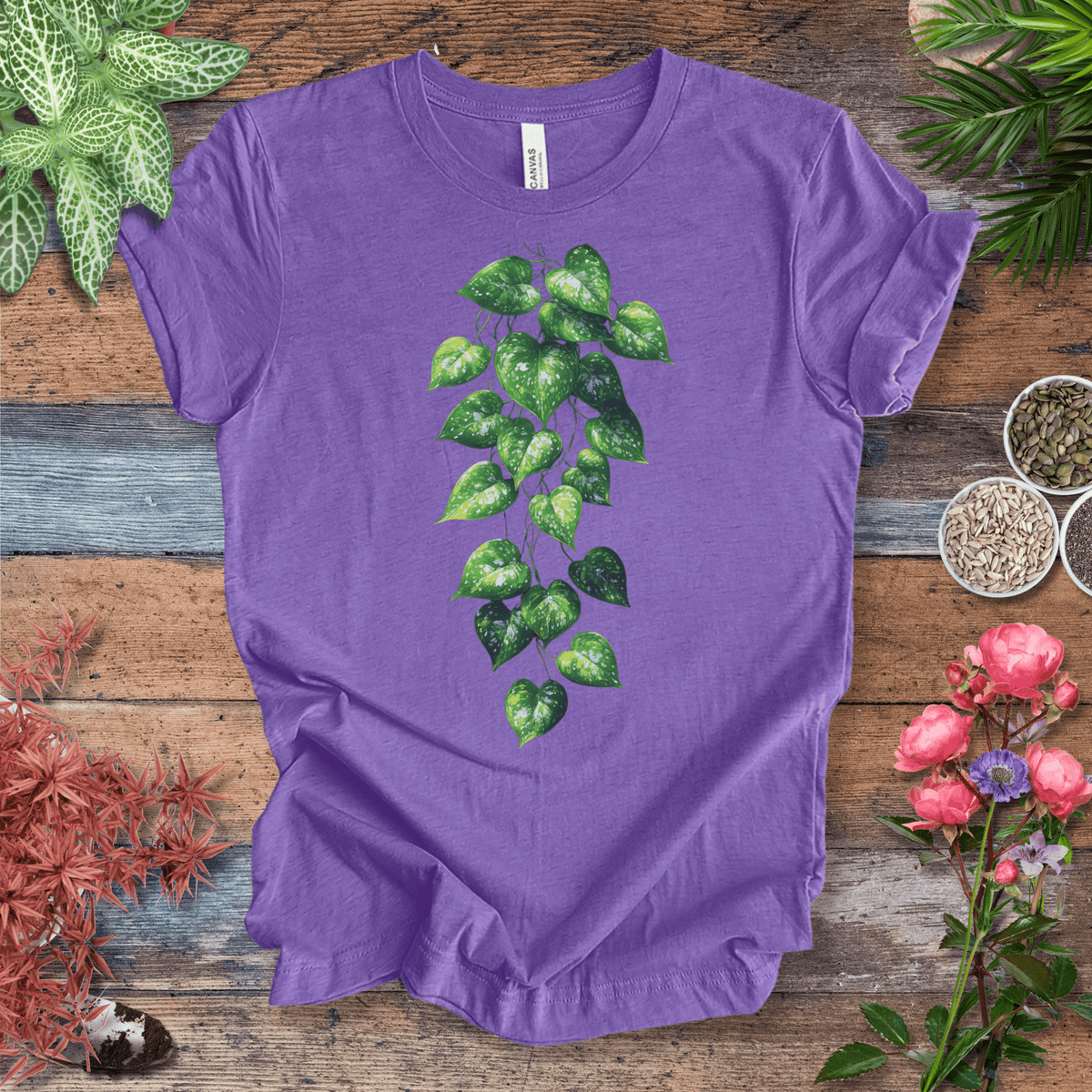 Cascading Ivy Leaf T-Shirt Gift For Plant Lover