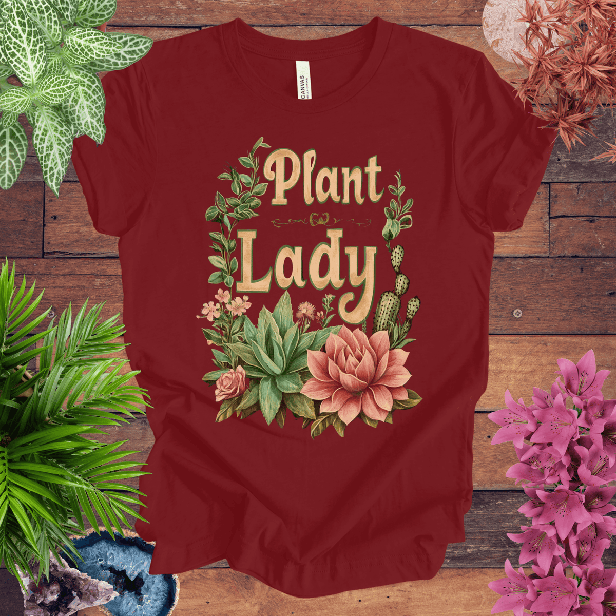 Plant Lady T-Shirt Gift For Plant Lover