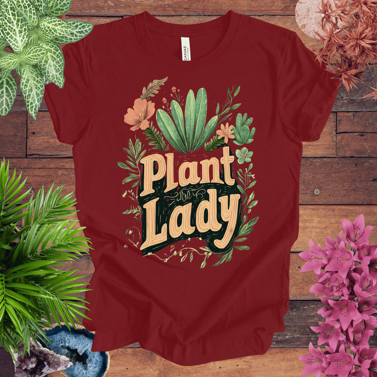 Plant Lady T-Shirt Gift For Plant Lover