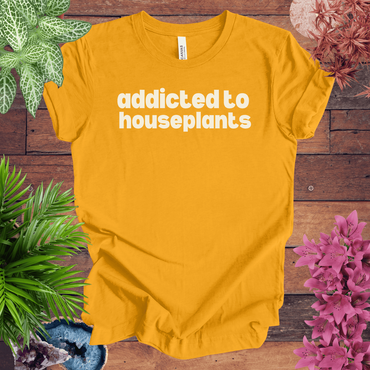 Addicted to Houseplants T-Shirt Gift For Plant Lover