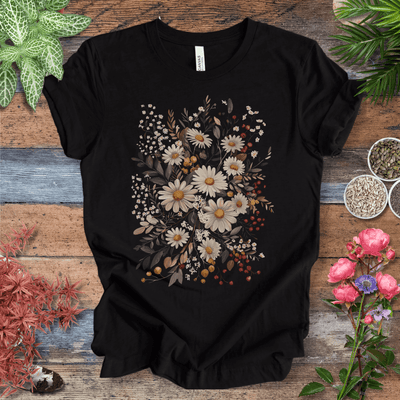 Rustic Daisy Bouquet Vintage T-Shirt Gift For Plant Lover