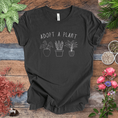 Adopt A Plant T-Shirt Gift For Plant Lover