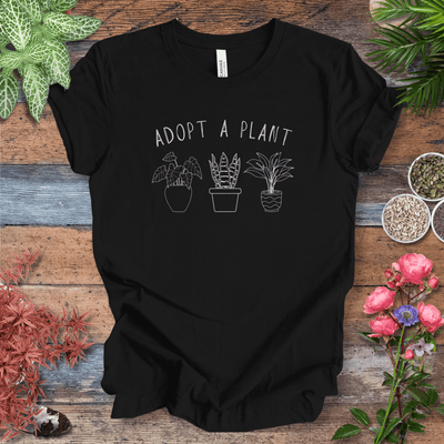 Adopt A Plant T-Shirt Gift For Plant Lover