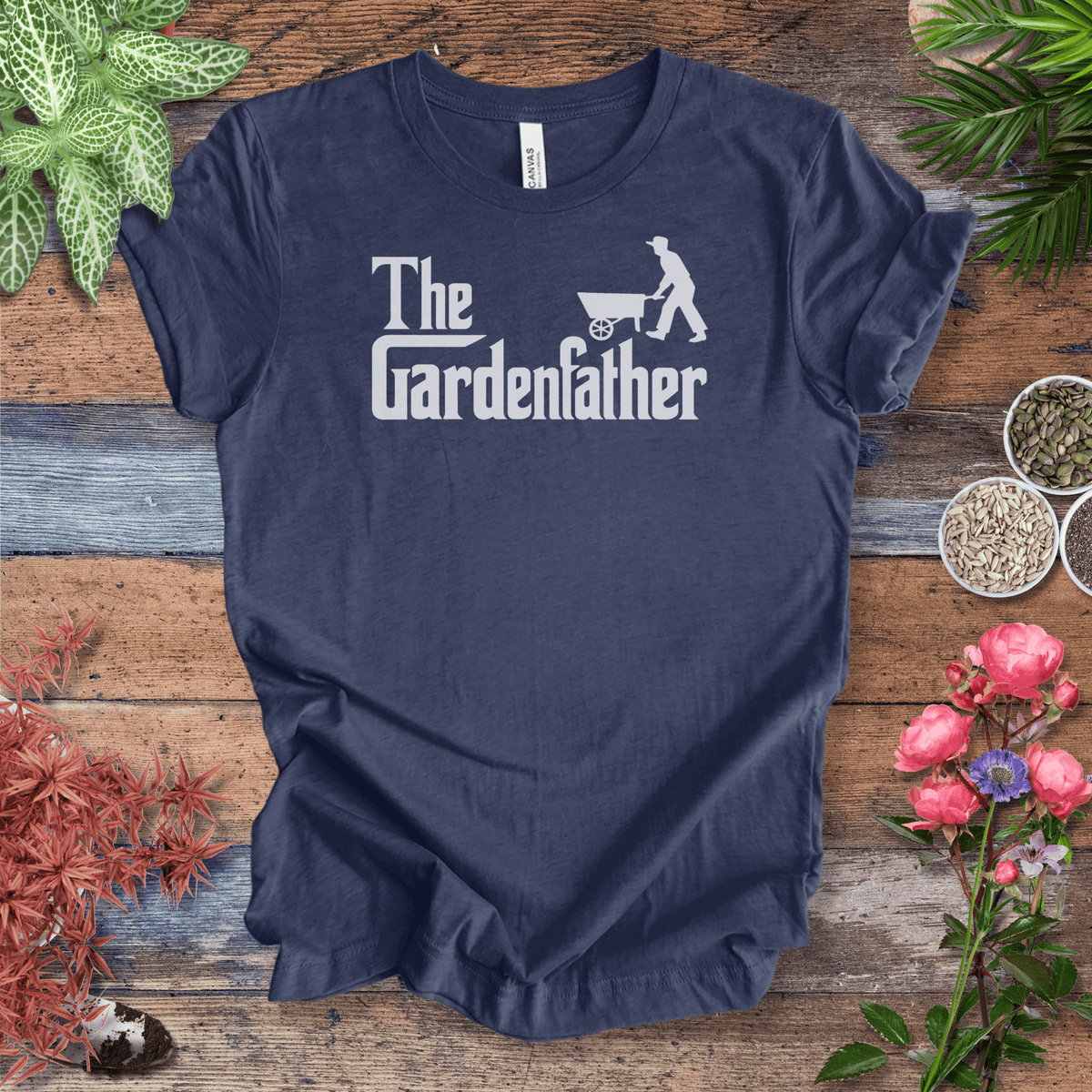 Dad Gardening T-Shirt – “The Gardenfather” Funny Gardener Gift Tee Gift For Plant Lover