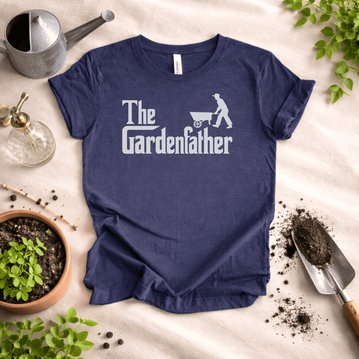 Dad Gardening T-Shirt – “The Gardenfather” Funny Gardener Gift Tee Gift For Plant Lover