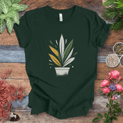 Retro Potted Plant T-Shirt Gift For Plant Lover