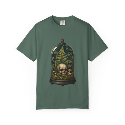 Skull Terrarium Fern T-Shirt - Gothic Houseplant Art Gift For Plant Lover