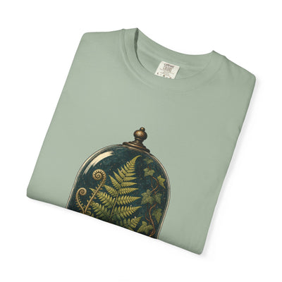 Skull Terrarium Fern T-Shirt - Gothic Houseplant Art Gift For Plant Lover