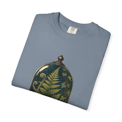 Skull Terrarium Fern T-Shirt - Gothic Houseplant Art Gift For Plant Lover