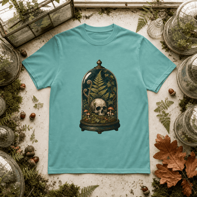 Skull Terrarium Fern T-Shirt - Gothic Houseplant Art Gift For Plant Lover