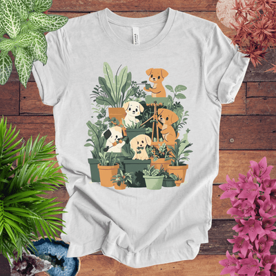 Puppy Plant Squad T-Shirt Gift For Plant Lover