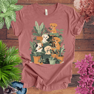 Puppy Plant Squad T-Shirt Gift For Plant Lover
