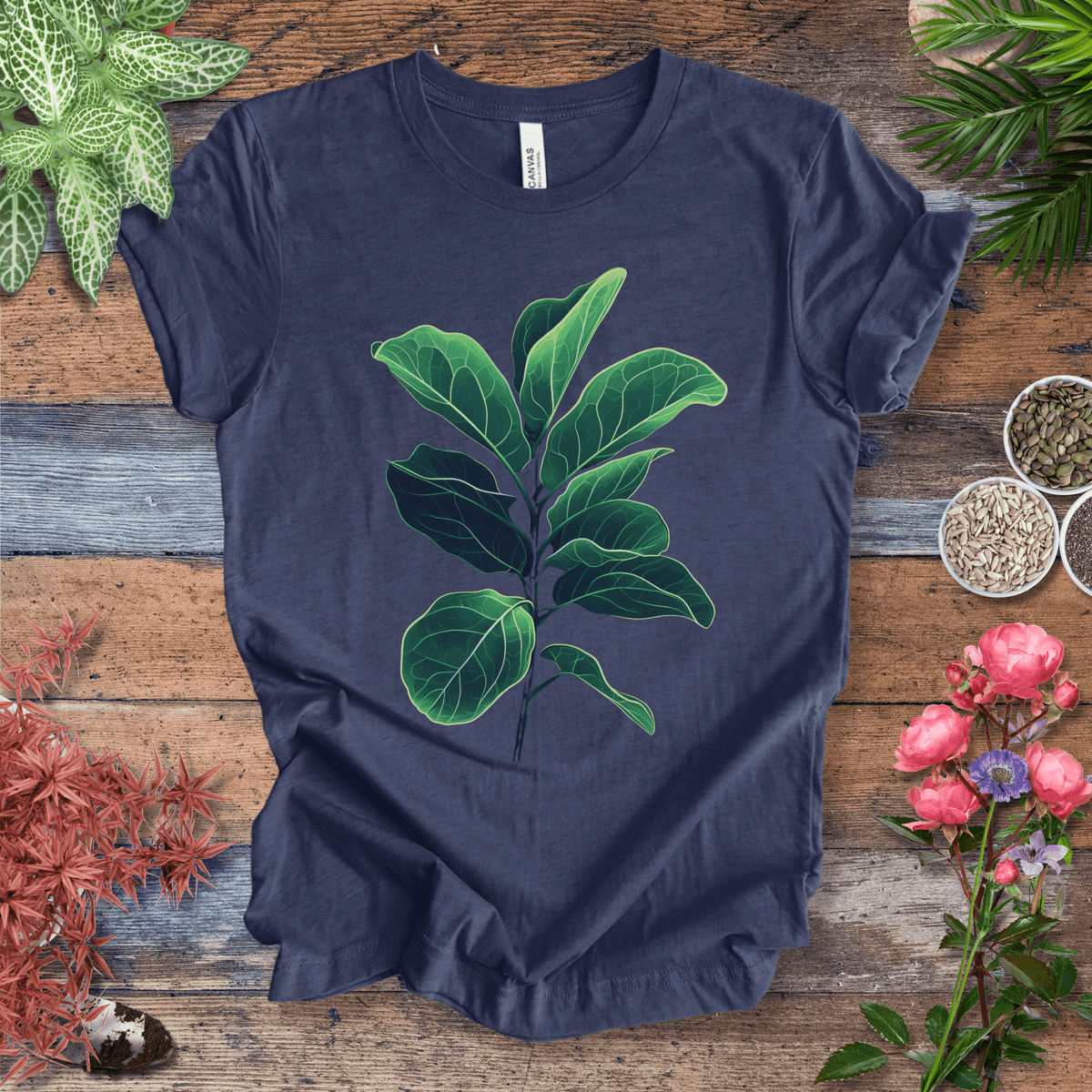 Radiant Fiddle Leaf Glow T-Shirt Gift For Plant Lover