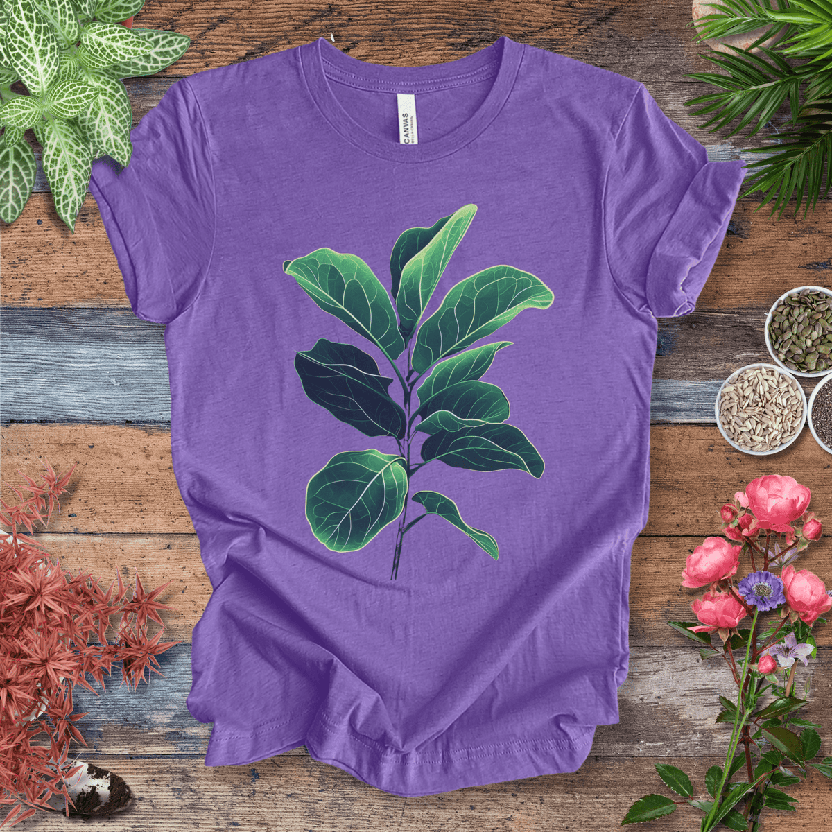 Radiant Fiddle Leaf Glow T-Shirt Gift For Plant Lover