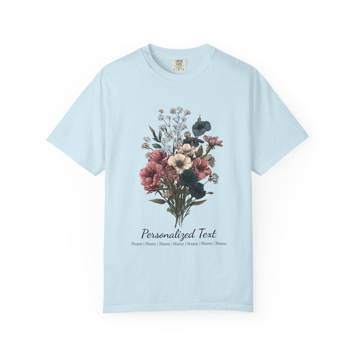 Personalized Gardening T-Shirt – Custom Garden Bouquet Gift for Plant Lovers Gift For Plant Lover