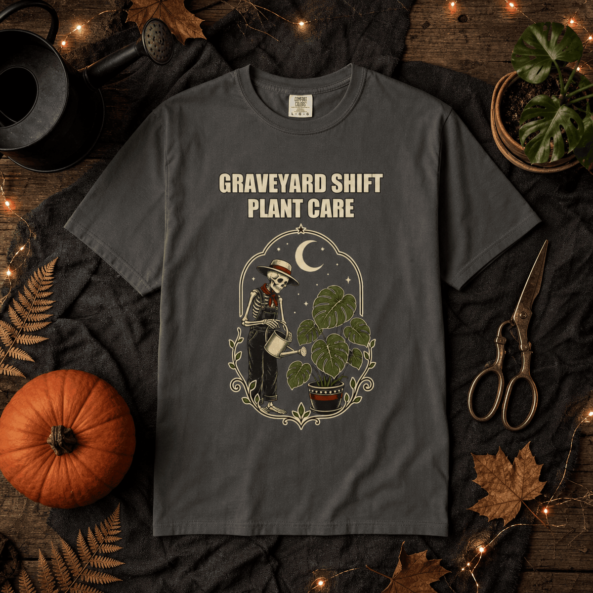 Skeleton Plant Care Halloween Shirt - Gardener Gift T-shirt Gift For Plant Lover