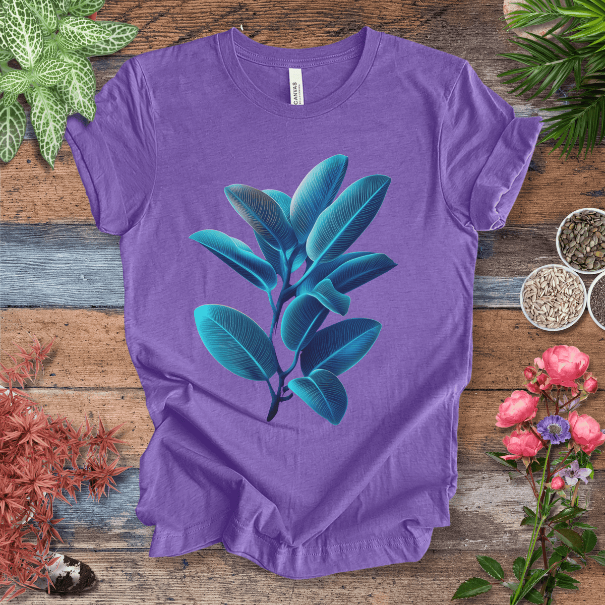 Rubber Tree Plant Aesthetic T-Shirt Gift For Plant Lover